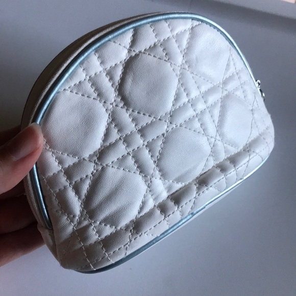 White Leather Dior Clutch - Picture 2 of 3